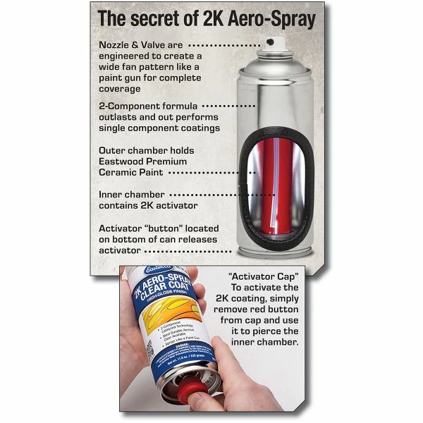 New β€οΈ Eastwood 2K Ceramic Aerosol Underhood Black Spray Paint π 2 New β€οΈ Eastwood 2K Ceramic Aerosol Underhood Black Spray Paint π - Image 2