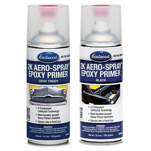 Outlet ⭐ Eastwood's 2K AeroSpray Epoxy Primer Gray & Black ⭐ 1 Outlet ⭐ Eastwood's 2K AeroSpray Epoxy Primer Gray & Black ⭐