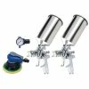Promo 😀 Titan Tools 4 Pc. HVLP Dual Setup Spray Gun Kit 19223 😀