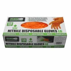 Hot Sale 🌟 GRIP Brand Orange Nitrile Diamond Gloves 👍