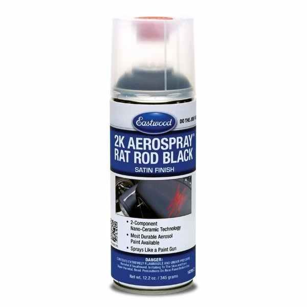 Brand new π€© Eastwood 2K Aerospray Rat Rod Satin Black - Aerosol - 12.2oz π 1 Brand new π€© Eastwood 2K Aerospray Rat Rod Satin Black - Aerosol - 12.2oz π